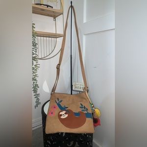EUC No Brand Sloth Crossbody